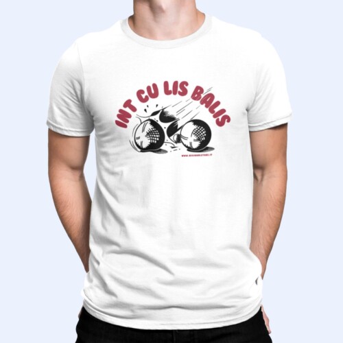 T-shirt uomo "Int cu lis balis"