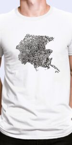T-shirt uomo "FVG finger print"