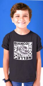 T-shirt bambino unisex "Bianconero nelle vene"