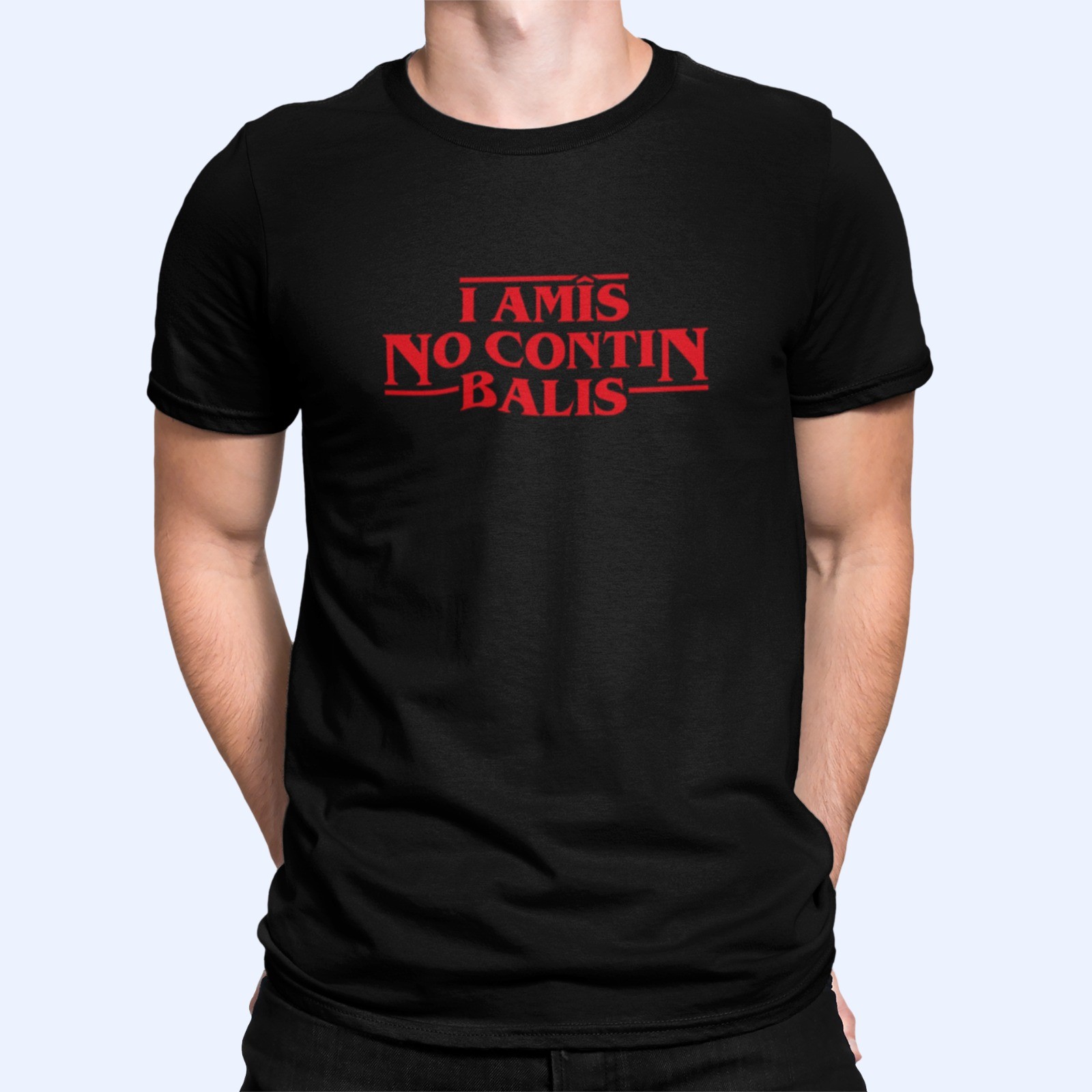 T-shirt uomo "I amîs no contin balis" - immagine 1